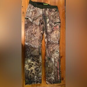 Camo Hunting Pants with Pink Accents